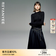 顏域羊毛內(nèi)搭針織衫女2025新款冬季糖果色修身顯瘦半高領(lǐng)打底毛衣 黑色 S/36