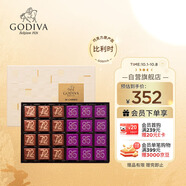 歌帝梵（GODIVA）醇黑系列巧克力禮盒36片180g 休閑零食 中秋節禮物 伴手禮 黑巧
