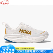HOKA ONE ONE跑步鞋男鞋Skyflow春夏新品透氣競訓(xùn)公路跑鞋減震厚底增高訓(xùn)練鞋 灰金色frost / gold 40 碼/7=40