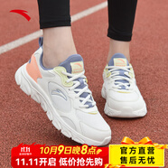 安踏女鞋運動鞋跑步鞋秋季網(wǎng)面透氣軟底減震防滑旅游媽媽鞋黑色跑鞋 【皮網(wǎng)四季通用】白/紫/粉5566-3 38