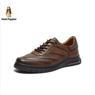 暇步士（Hush Puppies）2024春復(fù)古擦色簡約舒適男休閑鞋L2Q07AM4 棕色 38