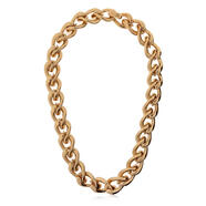 湯麗柏琦（Tory Burch）女士短項鏈優(yōu)雅精致奢華簡約金色厚鏈橢圓形鏈節(jié)拋光表面 金色 TU