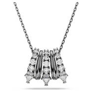 施華洛世奇（SWAROVSKI）白色極簡(jiǎn)項鏈可調節鏈條五連環(huán)設計時(shí)尚飾品精致時(shí)尚百搭White
