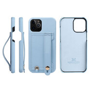 花虎（HANATORA）適用iPhone14promax手機(jī)殼可插卡蘋果13女卡包12保護(hù)套支架式 天藍(lán) iPhone_7_Plus