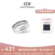 丹尼爾惠靈頓（DanielWellington）dw戒指男飾品綢緞白銀色情侶對戒教師節禮物送老師DW00400047