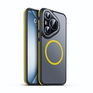 摩斯維（msvii）適用于華為pura70手機殼pura70pro防滑保護套p70系列ultra新款磁吸磨砂pro十鏡頭全包外殼防摔感 【黃色】膚感磨砂防滑防摔磁吸充電 華為Pura_70