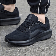 耐克（NIKE）男鞋秋冬季新款黑武士跑步鞋透氣網(wǎng)鞋運動(dòng)鞋軟底防滑耐磨休閑鞋 黑色/FJ9509-002/輕便透氣 42