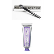 MARVIS體驗貴族的早晨意大利牙膏抹茶奶蓋亮白去牙漬85ml 紫色茉莉薄荷25ml+送marvis牙刷