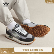 茵寶（Umbro）官方字母鞋休閑鞋復(fù)古跑潮流男鞋低幫百搭運(yùn)動鞋女鞋 鈦金灰/海鷗灰 43