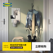 宜家（IKEA）ALGANAS艾佳奈斯衣帽架鞋架臥室落地立式掛衣架衣服架學(xué)生宿舍 淺藍色衣帽架