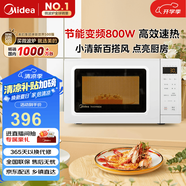 美的（Midea）變頻小清新微波爐 液晶屏幕 磨砂面板 小型20L家用 匠心工藝（PM2002）