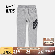 耐克（Nike）童裝兒童加絨休閑褲冬季男童保暖針織長(cháng)褲