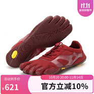 Vibram五指鞋女運(yùn)動(dòng)鞋輕便透氣赤足跑步鞋健身訓(xùn)練休閑鞋五趾鞋  KSOEVO 勃艮第酒紅（建議拍大一碼） 38