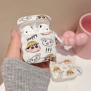 2025【新品】卡通迷你無(wú)線(xiàn)藍牙耳機高音質(zhì)雙耳運動(dòng)通用耳機 波浪丨帽子小新【耳機+充電線(xiàn)+保護殼】