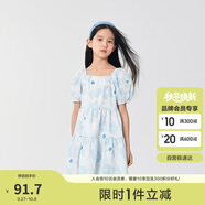 巴拉巴拉女童夏裝連衣裙24中大童甜美裙子泡泡袖202224111040