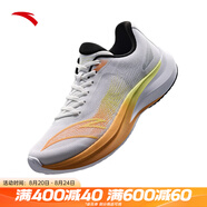 安踏（ANTA）風(fēng)速丨跑步鞋男鞋2025新款夏季輕薄透氣運動(dòng)鞋減震跑鞋男 純凈白/熒光淡綠/云錦橙-3 43