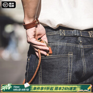 馬登工裝美式重磅赤耳丹寧牛仔褲男馬毛皮牌巴黎扣原牛直筒休閑長(cháng)褲子 靛藍 36 180-190斤