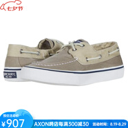 斯佩里（Sperry Top-Sider）男鞋戶(hù)外運動(dòng)休閑鞋低幫系帶夏季單鞋板鞋舒適百搭日常9340943 SW Oyster/Khaki卡其色 10.5=43.5