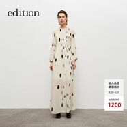 edition連衣裙女2024秋季新款復(fù)古宮廷風(fēng)波點(diǎn)印花壓褶兩件裙子新復(fù)古回潮 黑白波點(diǎn)色 M 165