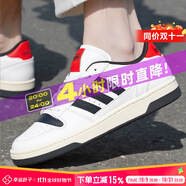 阿迪達斯 （adidas）男鞋女鞋板鞋 2025秋季新款運動鞋情侶鞋輕便透氣耐磨復古休閑鞋 經典小白鞋/黑紅 【曬圖返10】 40.5