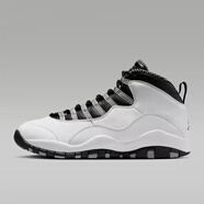 耐克（NIKE）Air Jordan 10 OG黑白色 舒適百搭 防滑耐磨 男款高幫復(fù)古籃球鞋 HJ6779-104 42.5