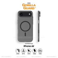 猩球衛(wèi)士高級(jí)感防指紋適用Apple/蘋(píng)果iPhone Air磁吸光柵瓦楞手機(jī)殼超薄行李箱條紋保護(hù)套磨砂透明外殼黑