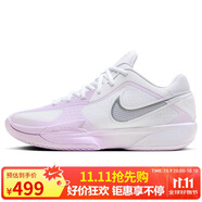 耐克NIKE男子籃球鞋ZOOM G.T.緩震低幫運(yùn)動(dòng)鞋HF0231-100白紫42