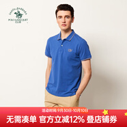 圣大保羅男裝2025夏季商務(wù)休閑修身版短袖polo領(lǐng)經(jīng)典百搭舒適T恤男 海藍色J6 165/84B(M)48