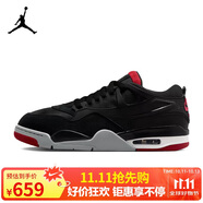 Jordan男休閑鞋喬丹 AJ4 JORDAN 4防滑耐磨 運(yùn)動(dòng)鞋F(xiàn)Q7939-061黑灰紅42.5