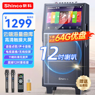 新科C130-10廣場(chǎng)舞音響帶顯示屏 家庭ktv音響套裝點(diǎn)歌機(jī)一體機(jī)家用卡拉ok戶外k歌唱歌全套設(shè)備 【19吋觸屏版】11個(gè)喇叭+12吋低音+雙話筒