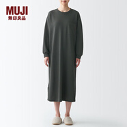 無(wú)印良品 MUJI 女式 毛圈 連衣裙 FDJ50A1A 深灰色 L-XL