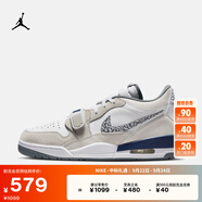 耐克喬丹男子低幫AJ312運動鞋冬季緩震JORDAN LEGACY 312 CD7069 124白/深藏青/淺灰/冷灰 40.5
