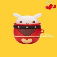 殼小可適用于HTC NE29耳機套卡通純色保護套硅膠軟殼無(wú)線(xiàn)藍牙耳機殼防摔情侶潮充電倉盒子 【蹦蹦兔】 HTC NE29