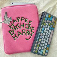 co***oni韓國熱銷(xiāo)哈利波特海格蛋糕粉色平板電腦ipad保護套內膽包 粉色 15-15.6寸