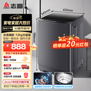 志高（Chigo）12公斤大容量波輪全自動(dòng)洗衣機(jī)藍(lán)光洗護(hù)毛毯洗 家用租房宿舍洗衣機(jī)洗脫一體定制程序 XQB120-118