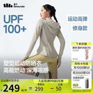 蕉下（beneunder）運動(dòng)防曬衣女AL900辣妹防曬服防紫外線(xiàn)顯瘦戶(hù)外冷茶灰M