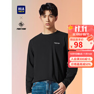 海瀾之家長(cháng)袖T恤男春秋25新款山不在高系列長(cháng)袖男HNTAW3W009A HNTAW3Y020A-黑色39 3XL -190/104A  推薦182~196斤