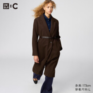 優(yōu)衣庫合作款/女裝長(cháng)大衣/25秋冬新款479666 38 深褐色 XL