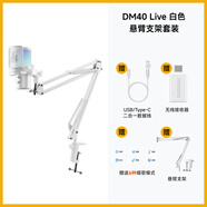 閃克（maono）無(wú)線(xiàn)麥克風(fēng)直播唱歌k歌電容話(huà)筒專(zhuān)業(yè)內置聲卡主播電腦手機錄歌專(zhuān)用設備軟件混響調音閃客dm40live DM40live懸臂白(10級混響+無(wú)線(xiàn)伴奏)