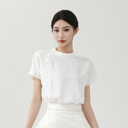 [蓬萊仙境繡玉]白色馬面裙套裝女2025年日常新款明制原創(chuàng) [繡玉]短袖詳情頁跳轉(zhuǎn)更優(yōu)惠 M __高158-168，重100-120斤