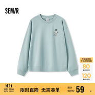 森馬（Semir）史努比系列衛(wèi)衣女卡通落肩寬松衣服個性秋設計感圖案101524116009