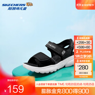 斯凱奇（Skechers）男童露趾涼鞋406512L 黑色/BLK 37