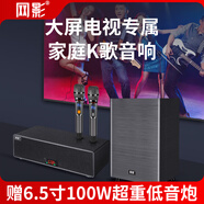 網(wǎng)影 電視機K歌音響會(huì )議平板家庭影院回音壁卡拉OK音箱送低音炮ktv級無(wú)線(xiàn)雙麥克風(fēng)話(huà)筒帶藍牙USB播放器 F3Pro(送6.5寸獨立低音炮）