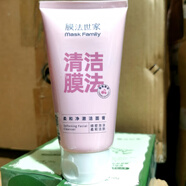 膜法世家綠豆清肌氨基酸泡沫潔面膏櫻桃洗面奶清潔柔和潔凈 150g 櫻桃潔面