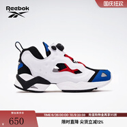 Reebok銳步官方男女同款I(lǐng)NSTAPUMP FURY 95經(jīng)典一腳蹬充氣運(yùn)動(dòng)休閑鞋 100033183 白/黑/藍(lán) 36.5