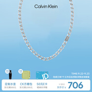 凱文克萊（Calvin Klein）CK金屬風(fēng)款銀色男士項(xiàng)鏈送男友35000251節(jié)日禮物