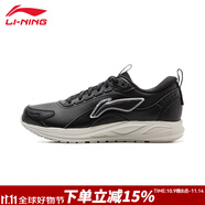 李寧女鞋競(jìng)速跑鞋春秋新款防滑運(yùn)動(dòng)鞋舒適透氣休閑鞋彈性減震跑步鞋女 黑色【光速2】 37