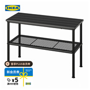 宜家（IKEA）NIPASEN尼坡森長(zhǎng)凳換鞋柜可坐門口家用收納鞋柜 黑色長(zhǎng)凳可放鞋