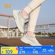 361°運動鞋女秋季網布透氣健身輕便休閑厚底慢跑步鞋子女682232210-1