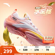 安踏（ANTA）【迪溫琴佐同款瞬息1】氮科技籃球鞋男低幫運(yùn)動(dòng)鞋 水蜜桃-5 44.5 (男10.5碼)